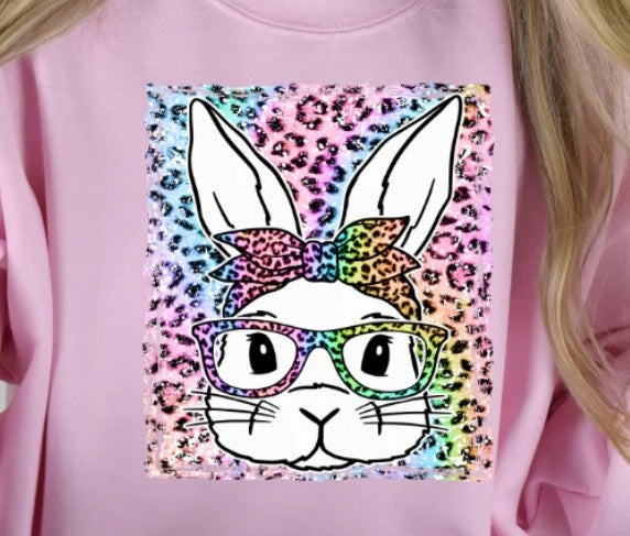 B3-Rainbow Leapord Bunny